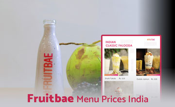 Fruitbae India Menu Price